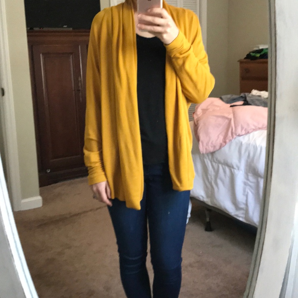 Mustard cardigan
